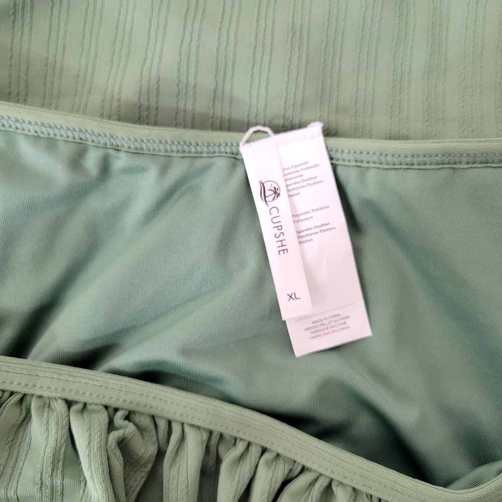 Cupshe Green One Piece Bathing Suit Size XL New with Tags - Picture 4 of 7